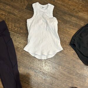 Fabletics White Ribbed Tank Top